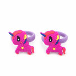 Комплект детски ластици за коса с еднорог – 2 броя